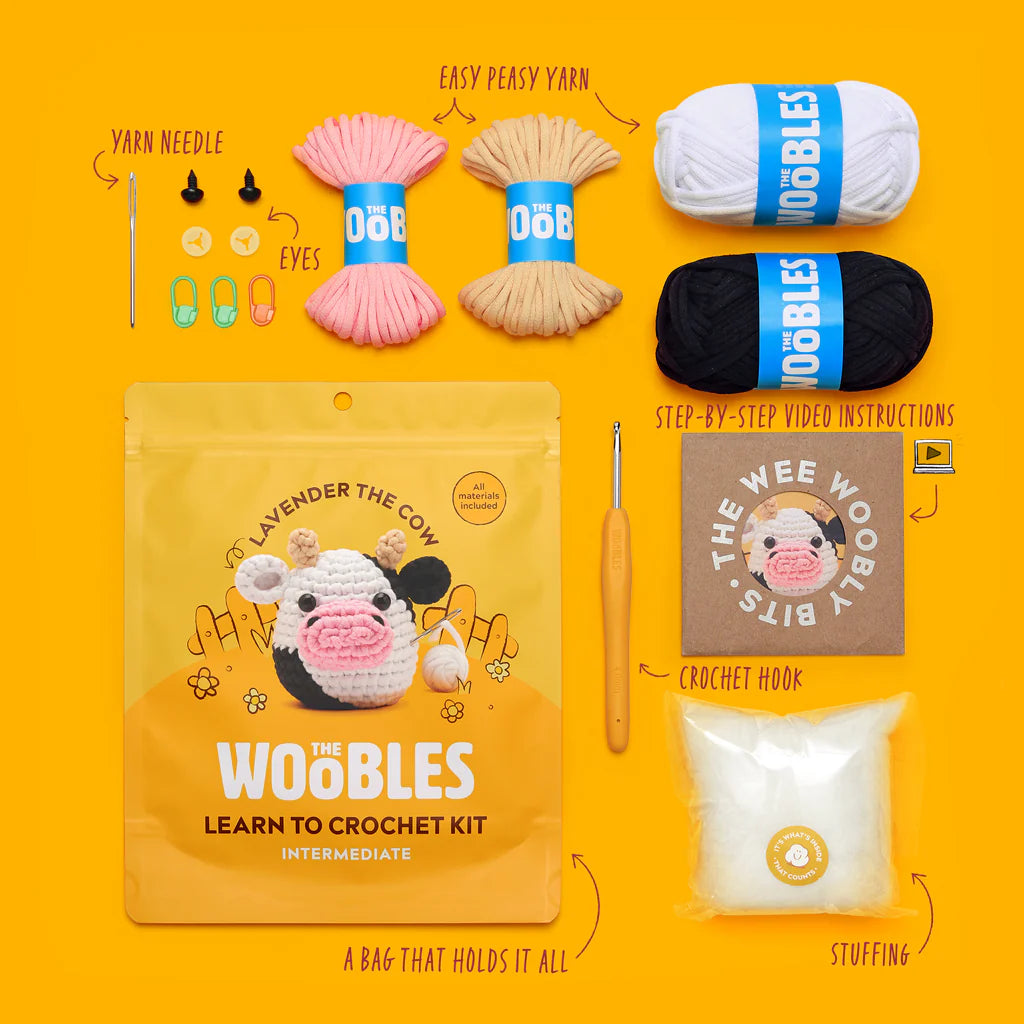 Woobles Crochet Kit | Lavender The Cow