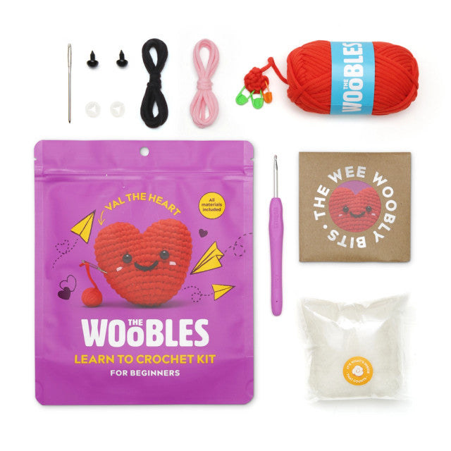 Woobles Crochet Kit | Val The Heart