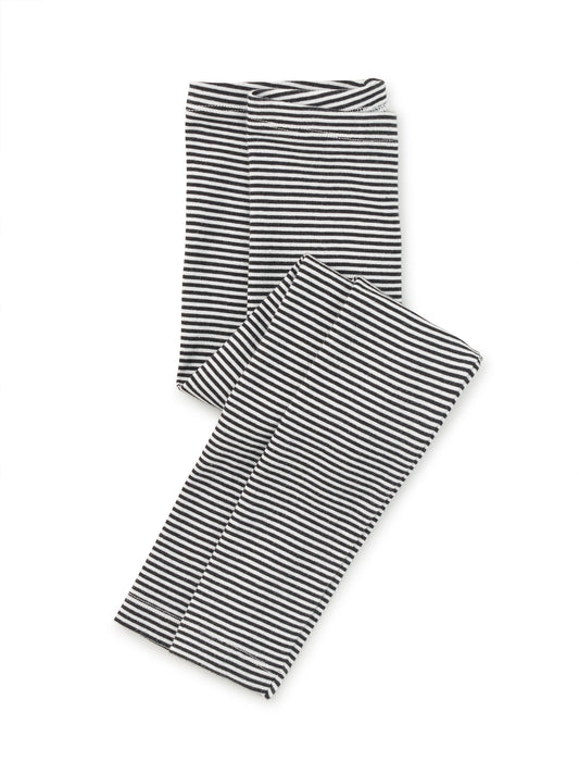 Tea Black and White Striped Leggings