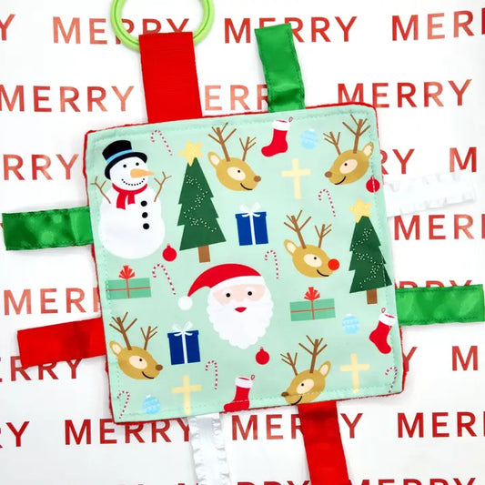 Baby Jack & Company Crinkle Square - Christmas