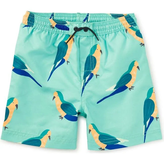 Tea Mid-Length Swim Trunk | Monk Parakeet