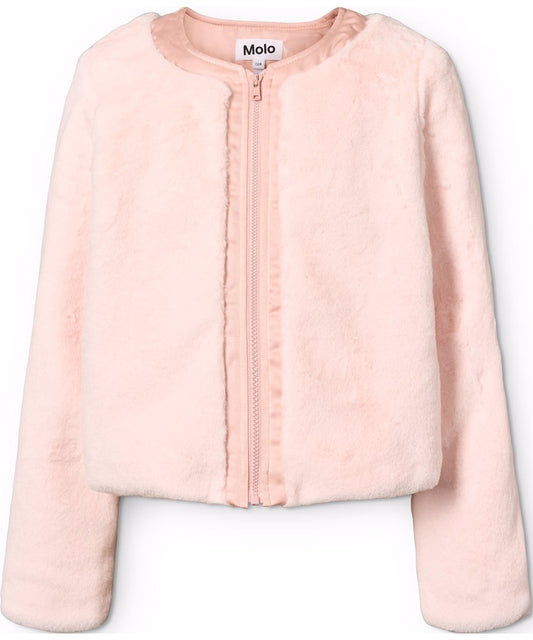 MOLO Helen Zip Faux Fur | Rose Hips