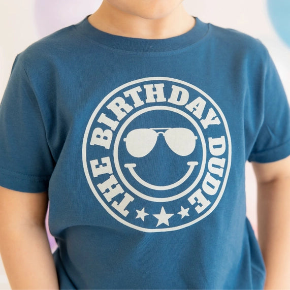 Sweet Wink Birthday Dude T-Shirt | Blue