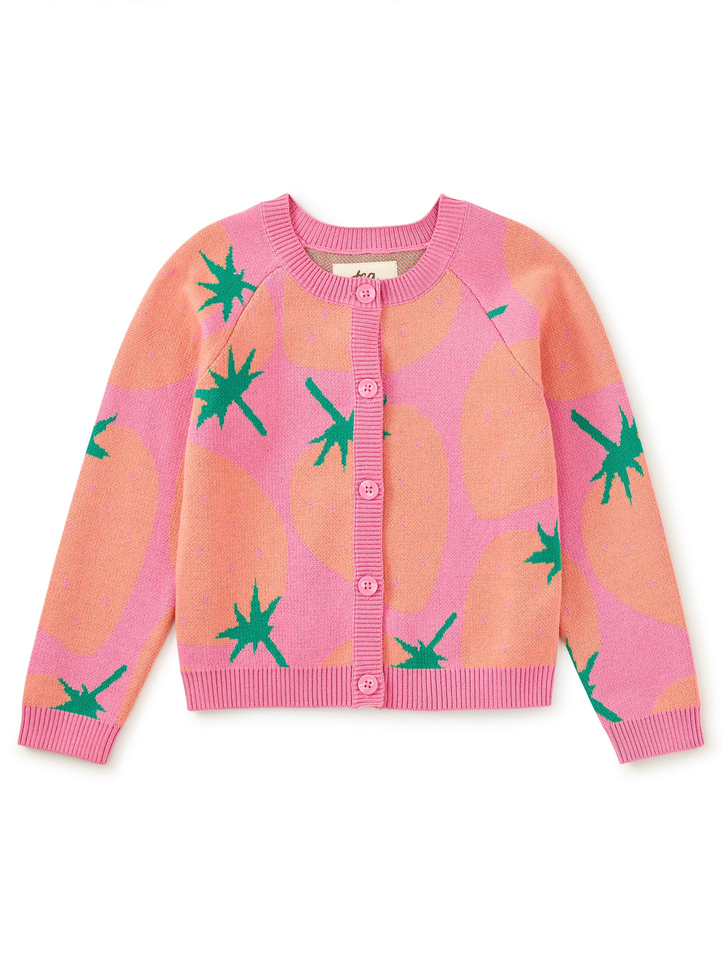 Tea Iconic Cardigan | Strawberry