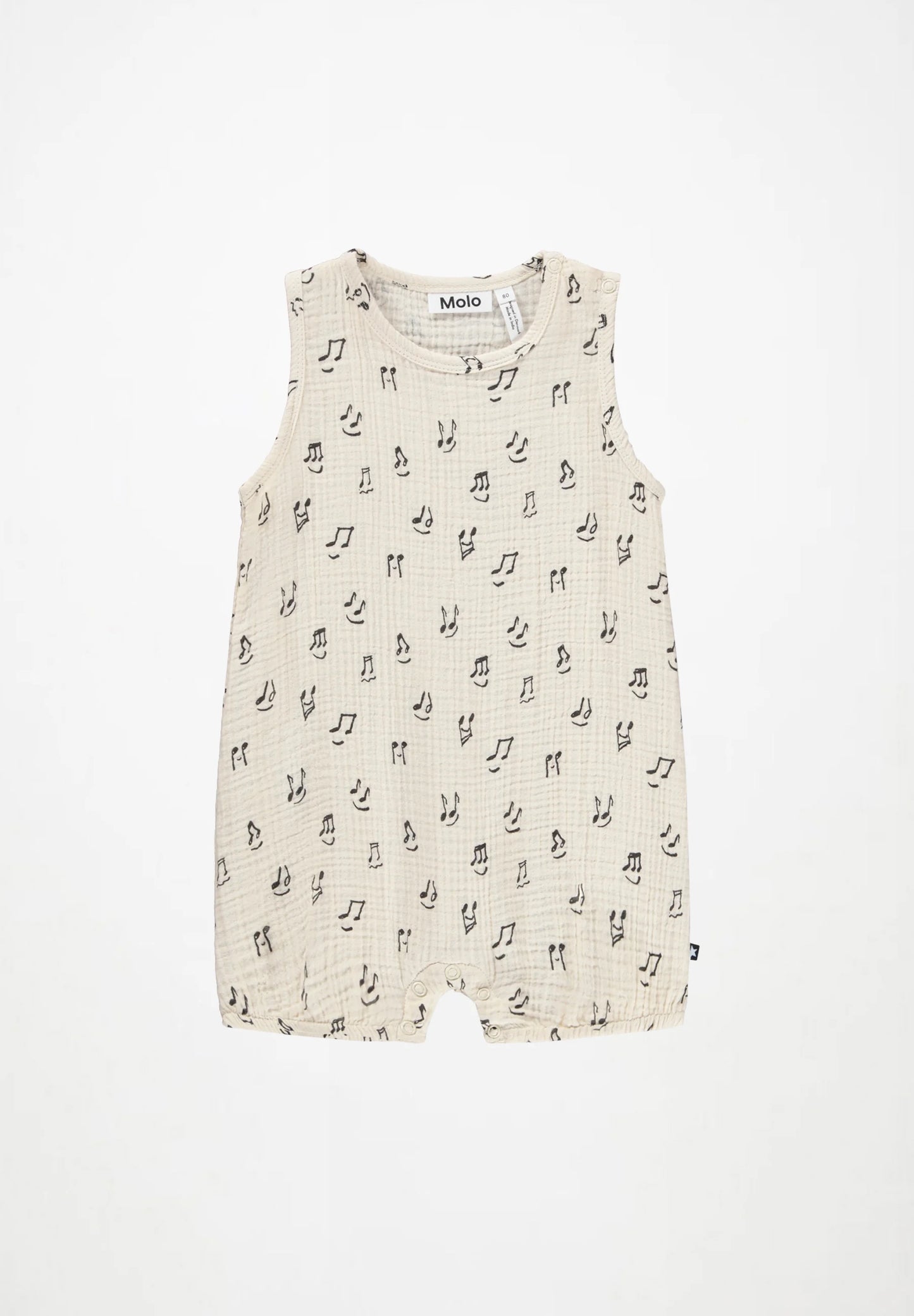 MOLO Forever Happy Notes Romper