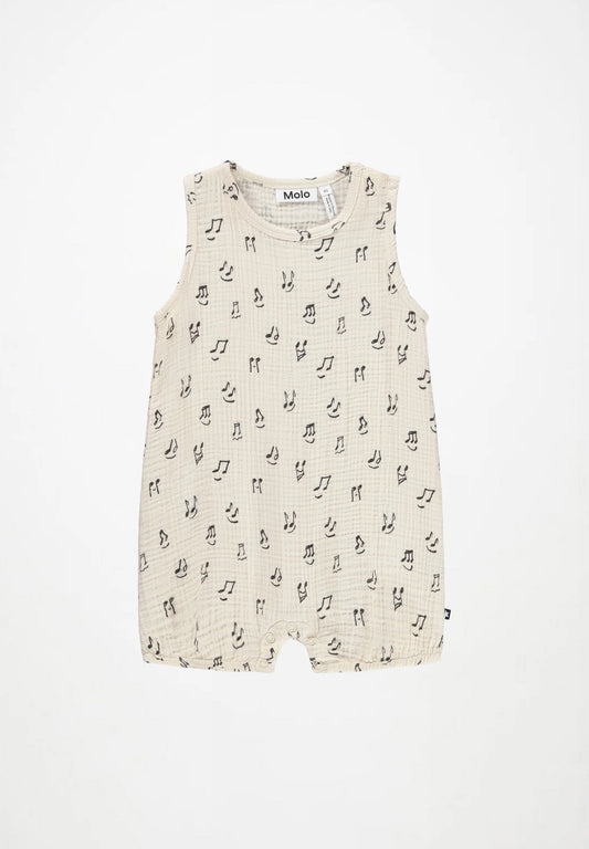 MOLO Forever Happy Notes Romper