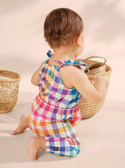 Tie Shoulder Baby Romper