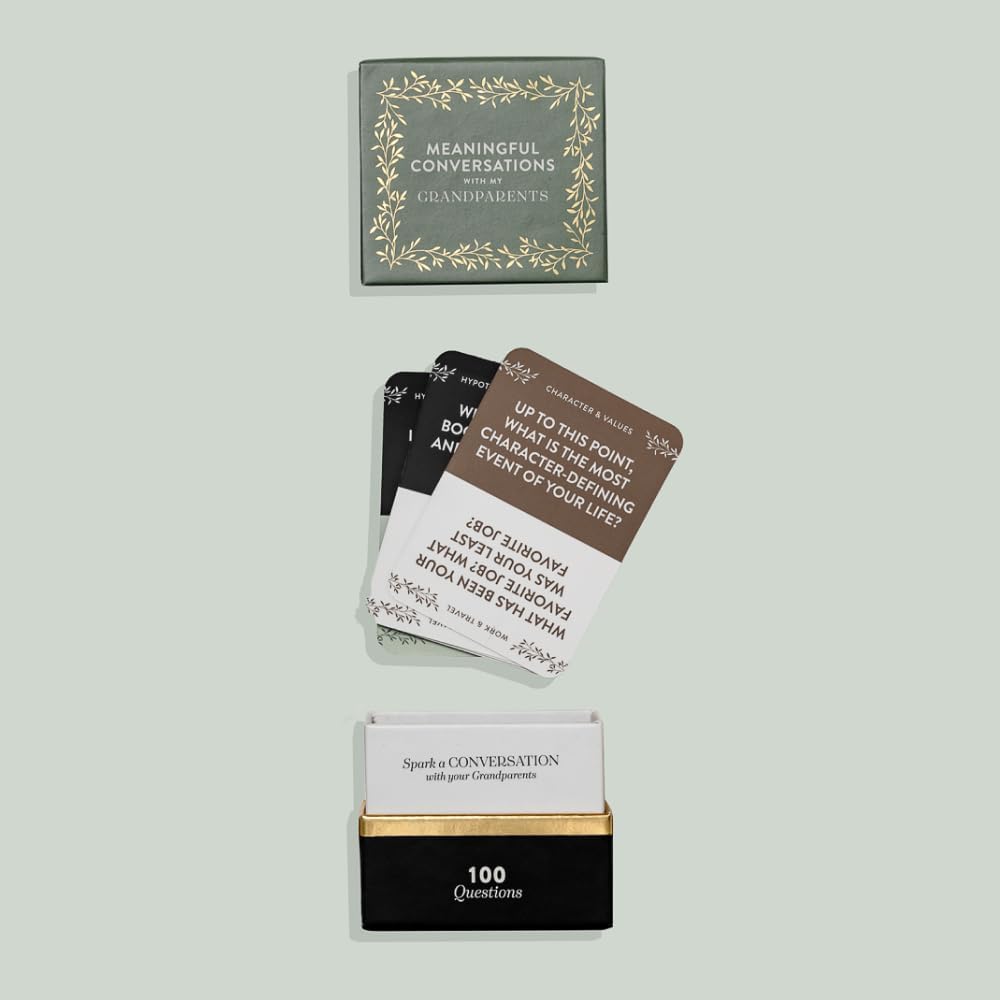 Meaningful Conversations with Grandparents | 100 Questions Card Set