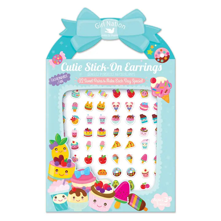 Girl Nation Pretty Sweets & Treats Stick-On Earrings