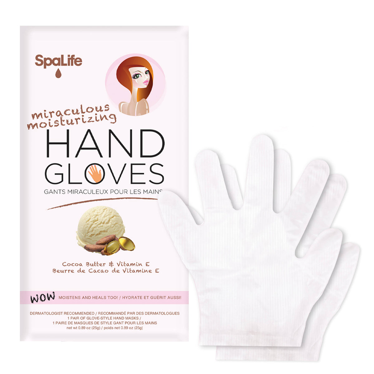 Moisturizing Hand Gloves, Cocoa butter & Vitamin E Infused