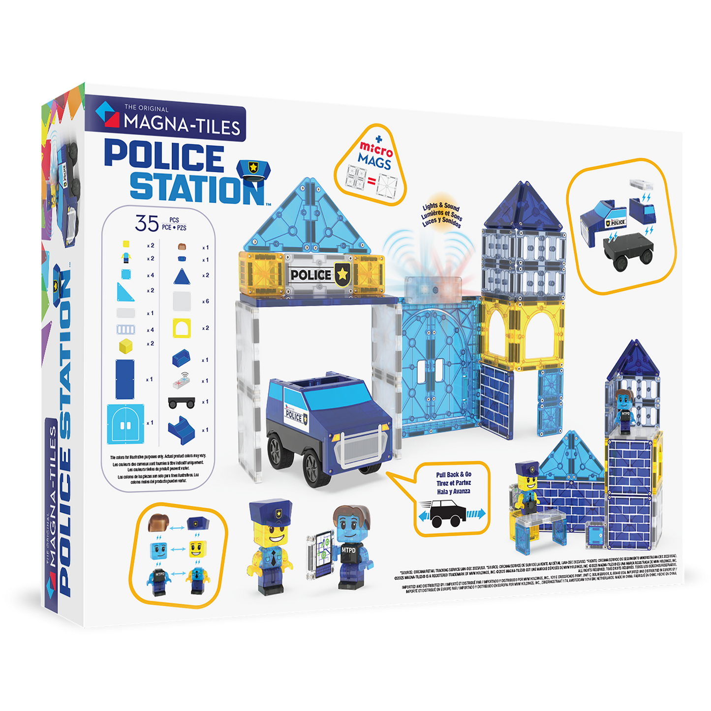 Magna-Tiles Police Station 35-Piece Set
