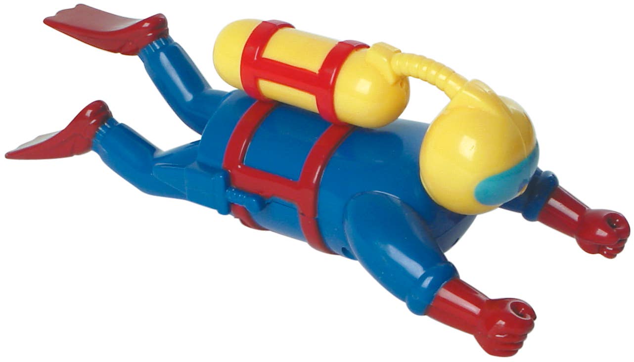 Tub Time - 7.5" Wind Up Diver, Bath, Pool, Beach