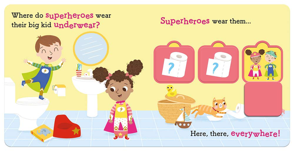 Superheroes Love Potty Time! Board Book