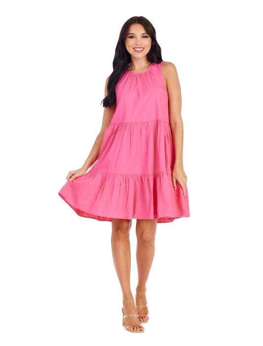 Mud Pie Pink Becker Bow Dress