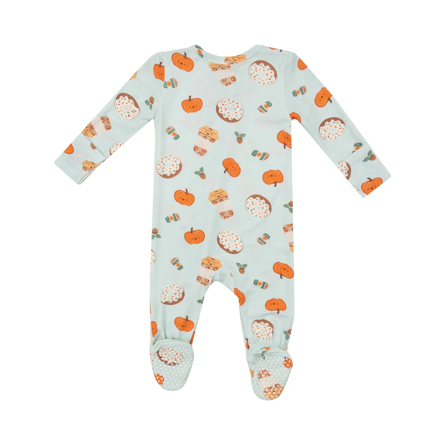 Angel Dear 2 Way Zipper Footie | Pumpkin Spice Latte