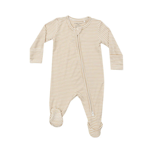 Angel Dear Footie |  Beige Stripe