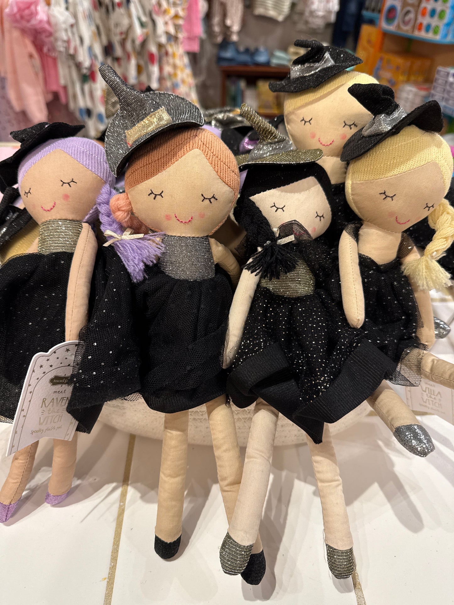 Mud Pie Halloween Plush Witch