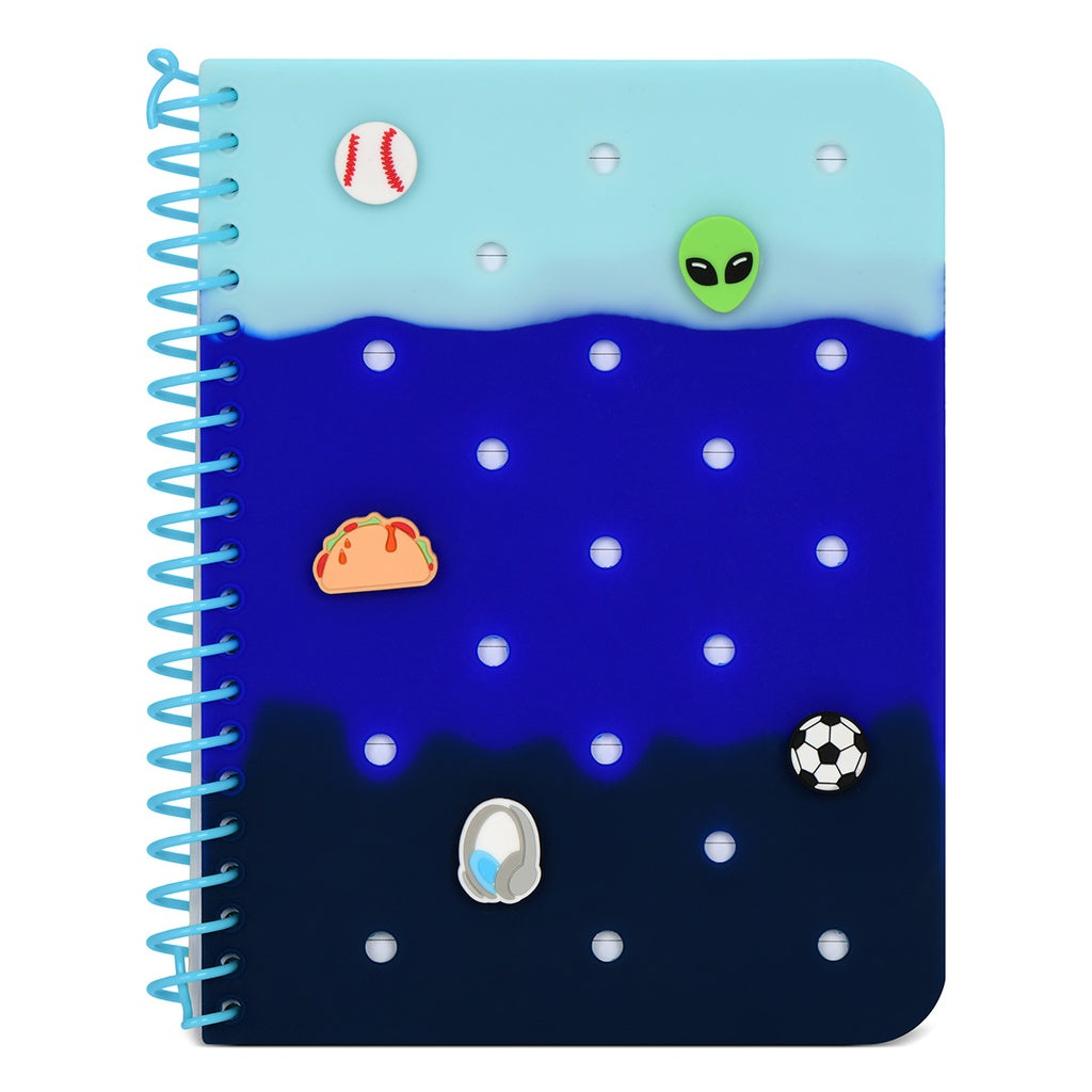 IScream Blue Tie Dye Charmed Jelly Journal