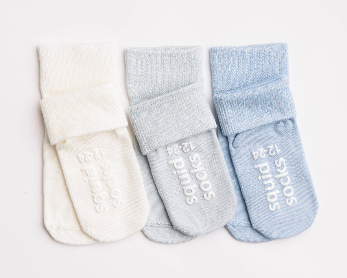 Baby & Kids Grip Socks, Casen, 3-Pack