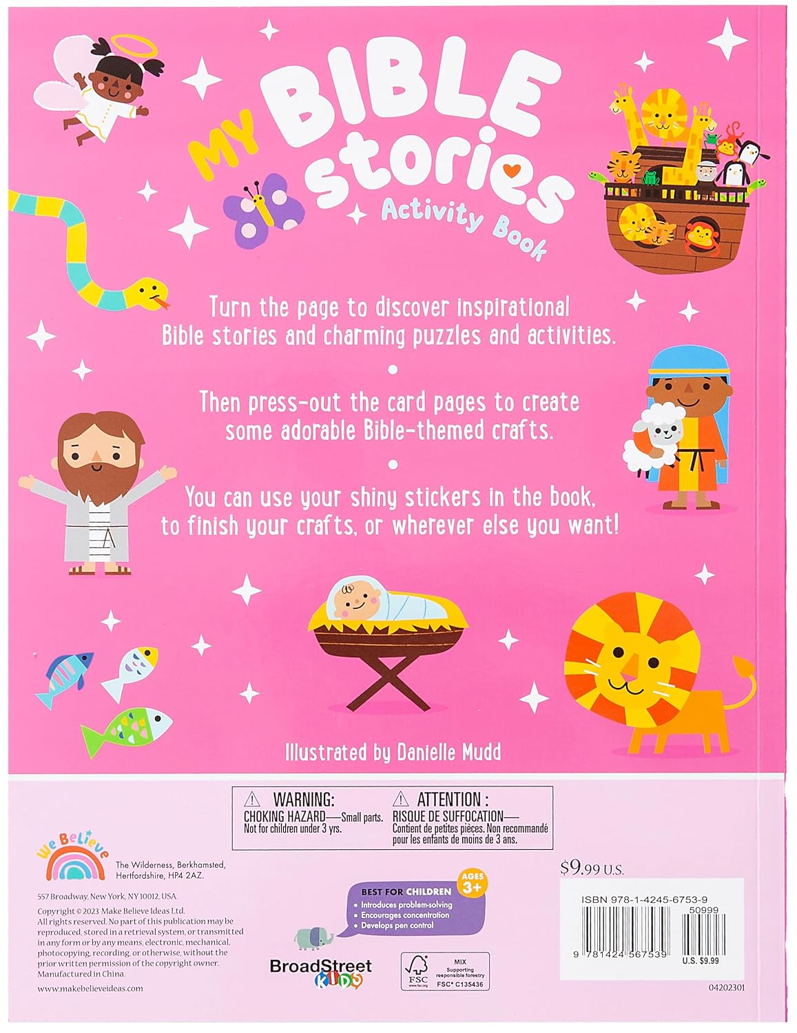 My Bible Stories Activity Book Pink