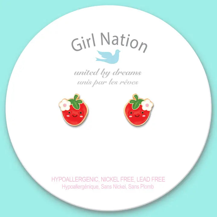 Girl Nation Strawberry Earrings