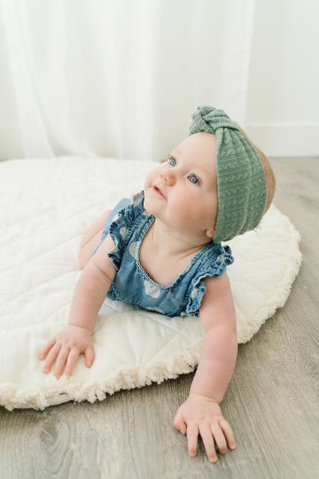 Knotted Cardigan Knit Headwrap