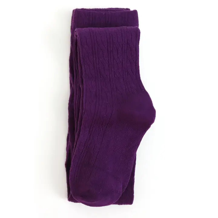 Little Stocking Co. | Dark Plum Knit Tights