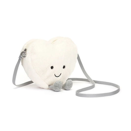 Jellycat Amuseable Cream Heart Bag