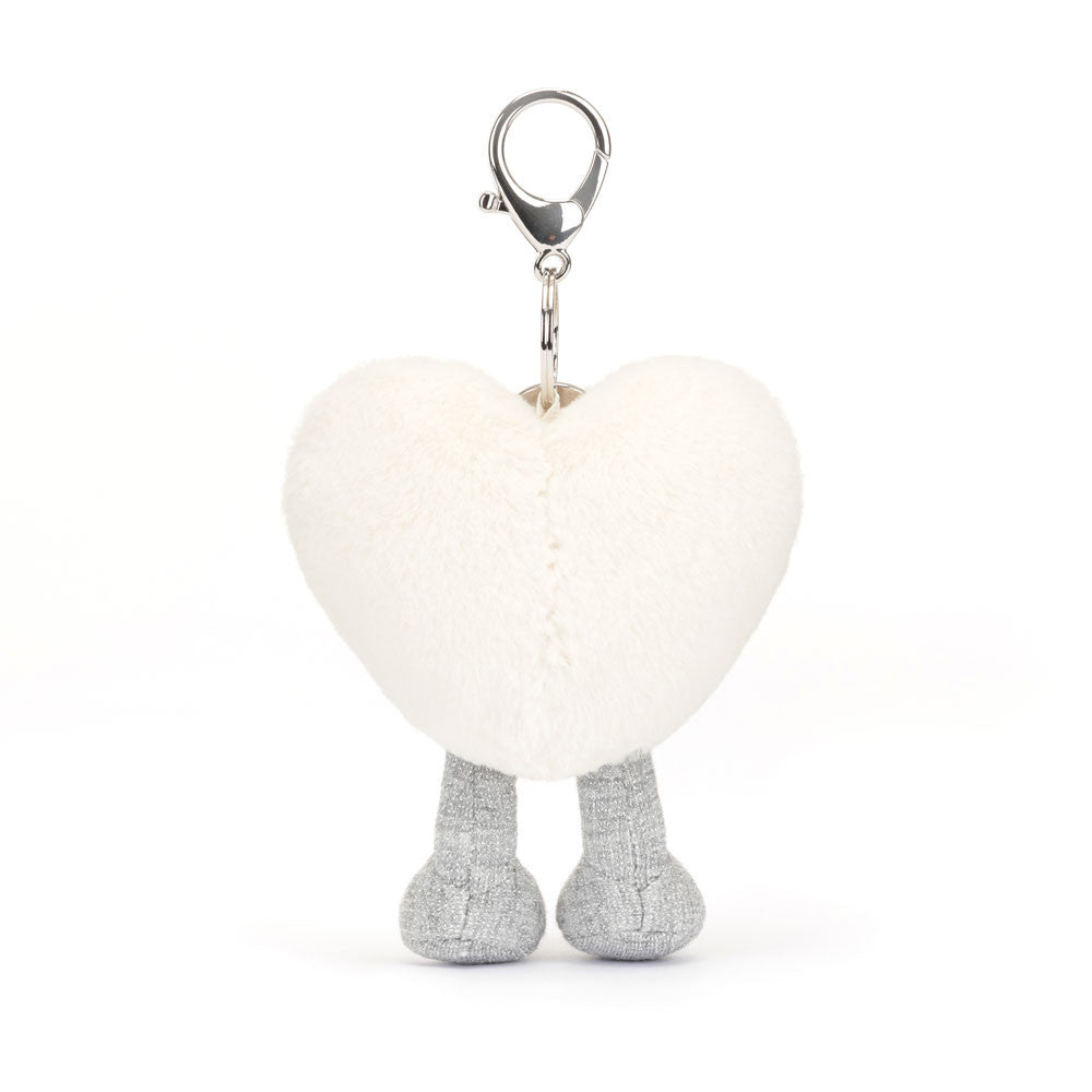 Jellycat Cream Heart Bag Charm