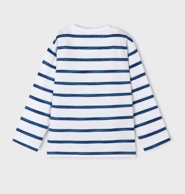 Mayoral Stripe Long Sleeve T-shirt