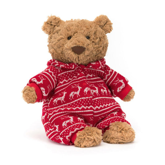 Jellycat Winter Pajamas Bartholomew Bear