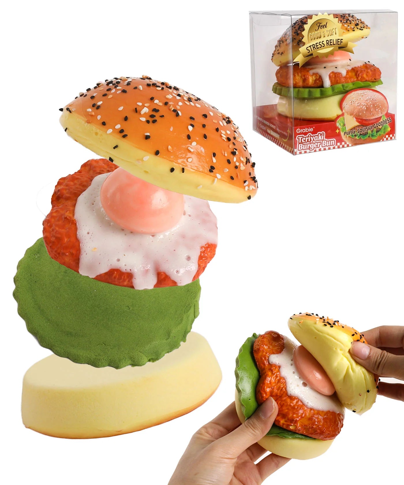 Grabie Ultimate Stress Relief Teriyaki Burger