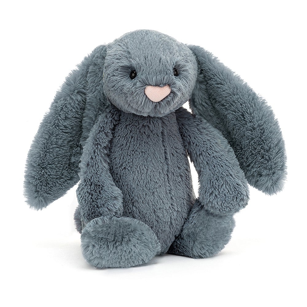 Jellycat Medium Bashful Dusky Blue Bunny