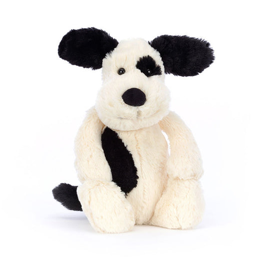 Jellycat Little Bashful Black & White Puppy