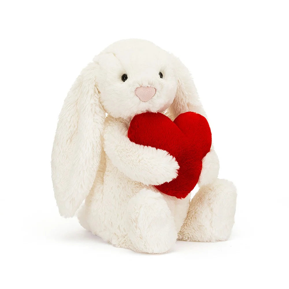 Jellycat Bashful Red Heart Love Bunny - Medium