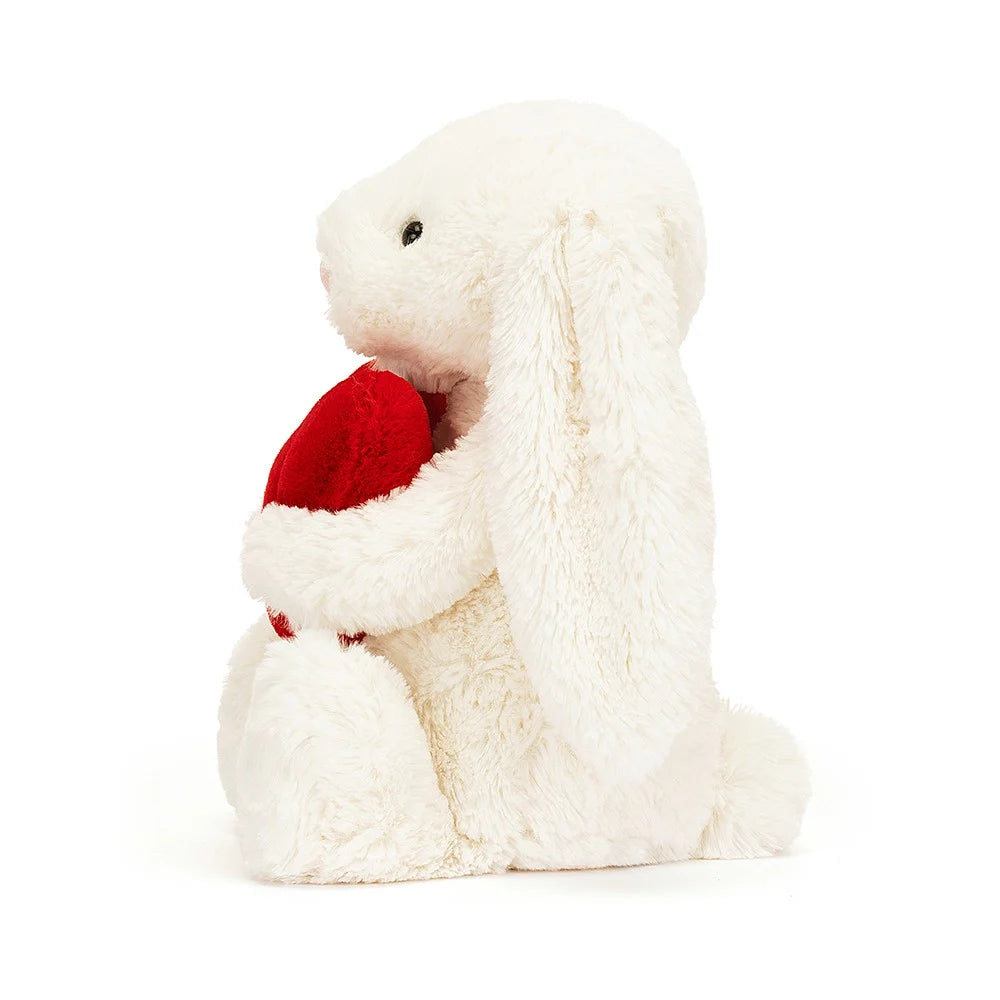 Jellycat Bashful Red Heart Love Bunny - Medium