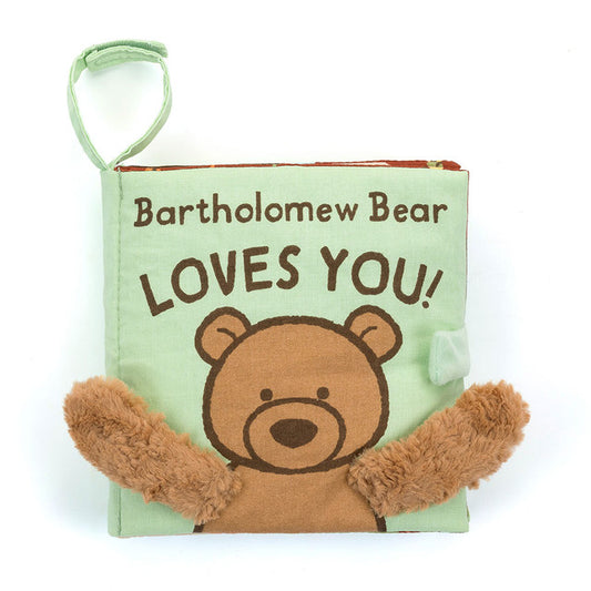 Jellycat Bartholomew Bear Loves You! Fabric Book