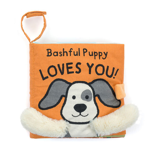 Jellycat Bashful Puppy Loves You! Fabric Book