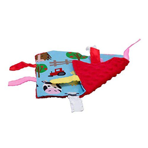 Baby Jack & Company Learning Lovey Crinkle Square - Farm Animals