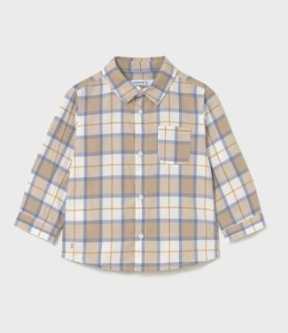 Mayoral Baby Checkered Button Down Shirt