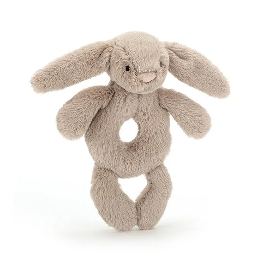 Jellycat Bashful Beige Bunny Ring Rattle