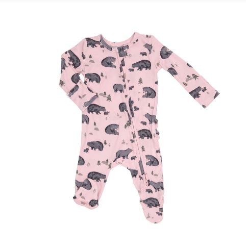 Angel Dear Pink Bears Footie