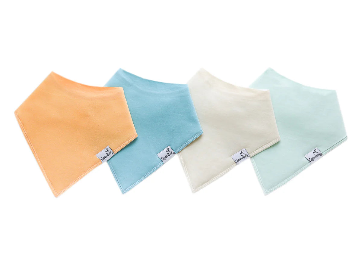 Copper Pearl Bandana Bibs- 4 Pack