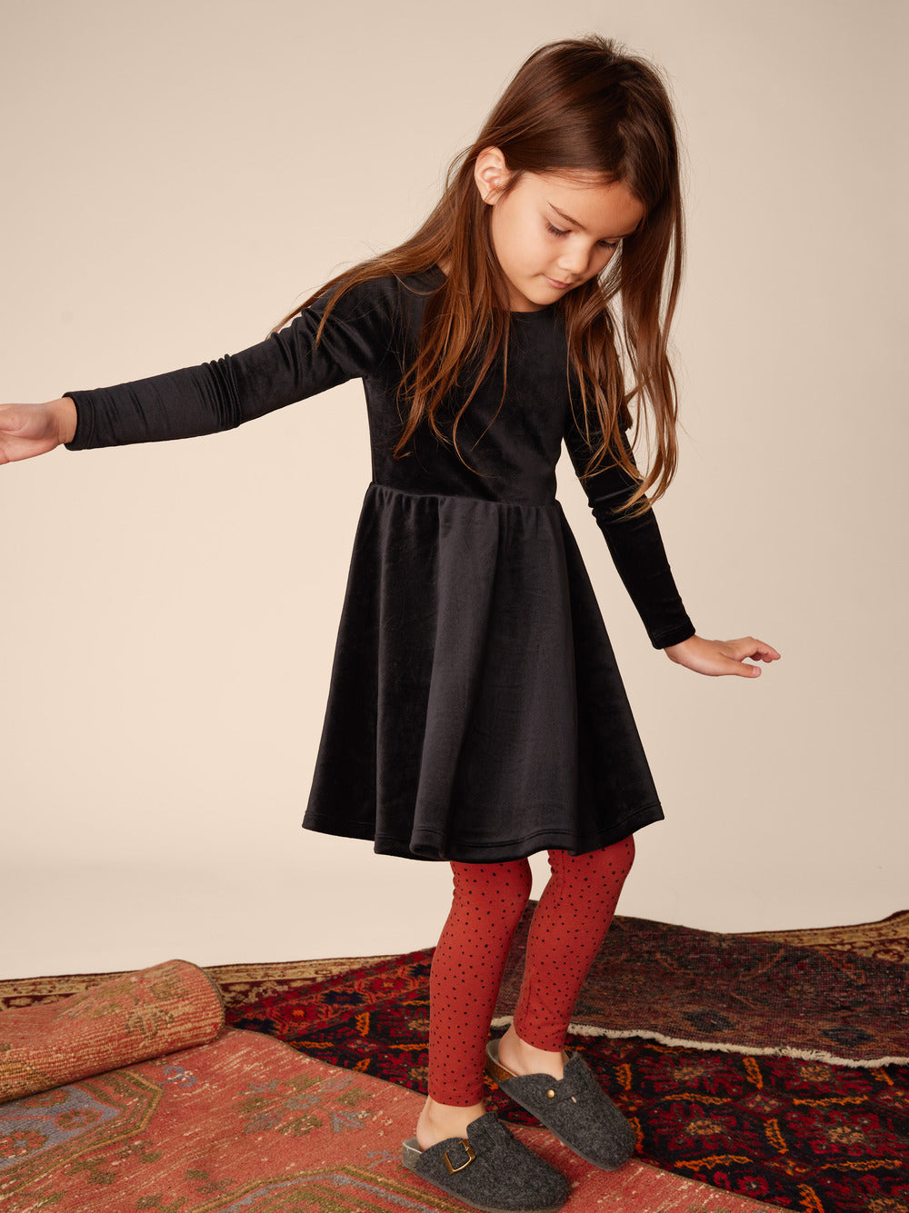 Tea Velour Ballet Dress | Black