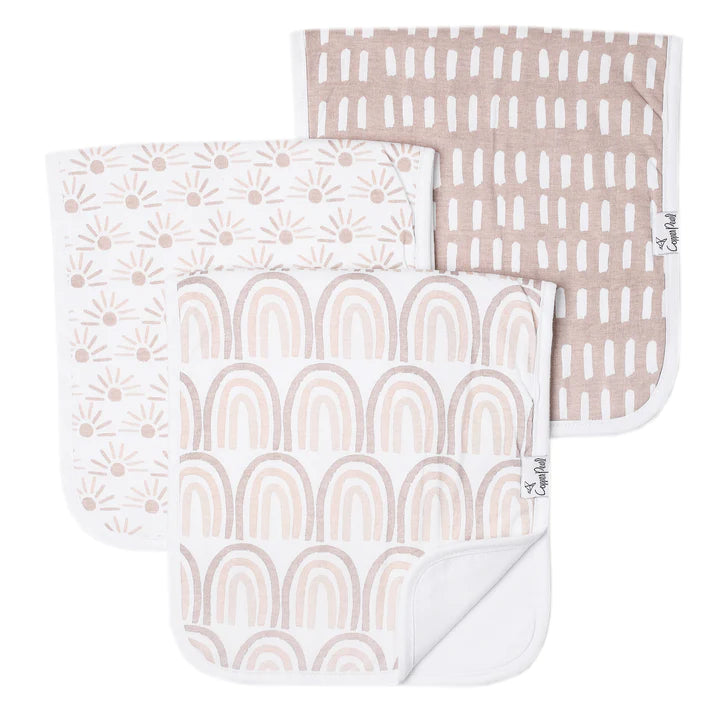 Copper Pearl Bliss Burp Cloth 3-Pack