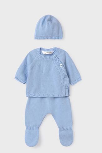 Mayoral Newborn Light Blue Set
