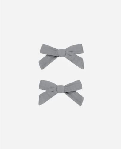 Rylee + Cru Dusty Blue Bows