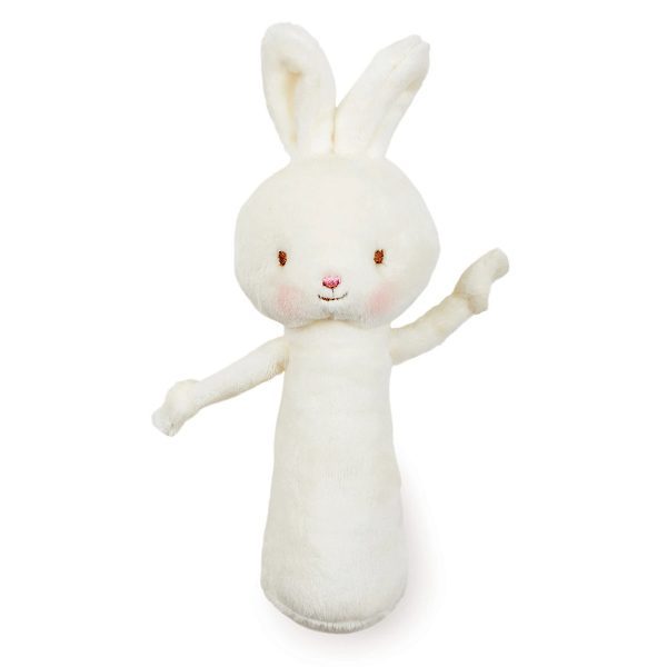 Bunnies by the Bay Friendly Chime Rattle - White Bunny
