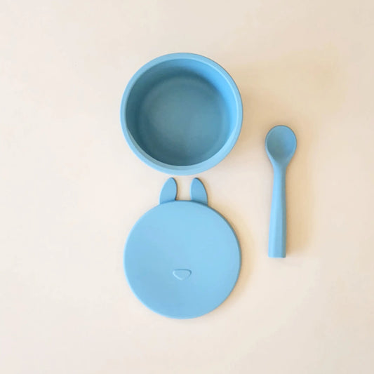 Silicone Bowl and Spoon - Bunny