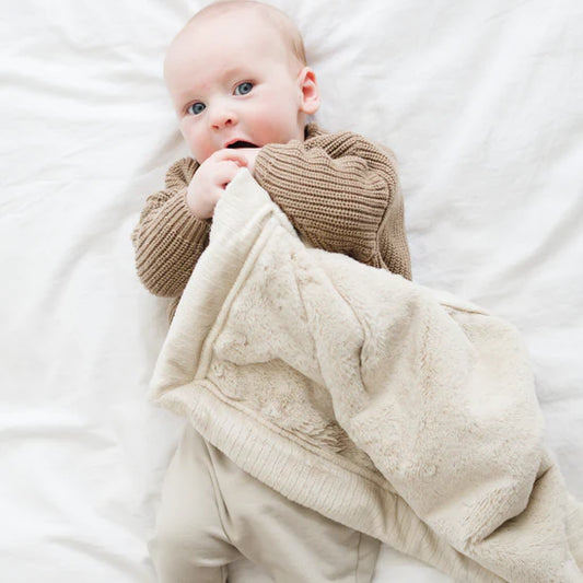 Saranoni Lush Mini Blanket -Buttermilk